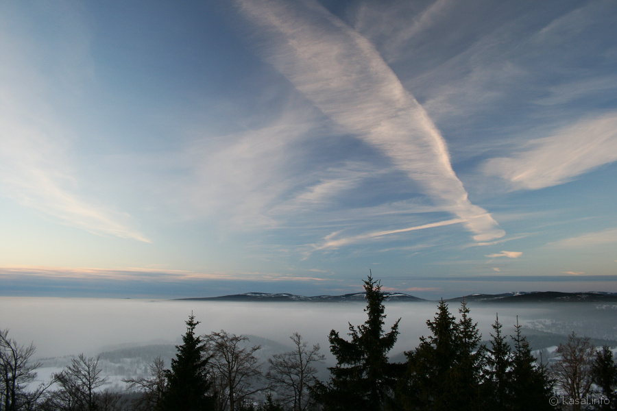 Inversion at mountains