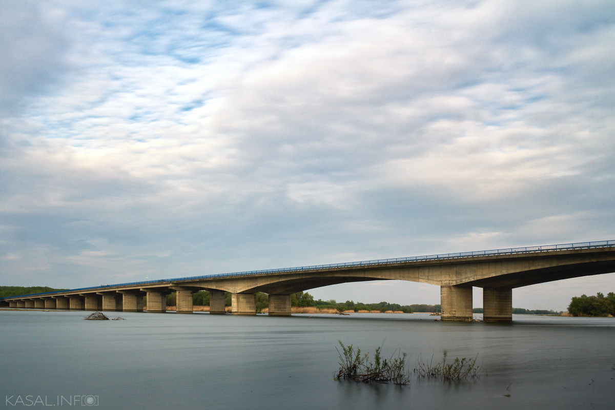 Bridge standing in the water