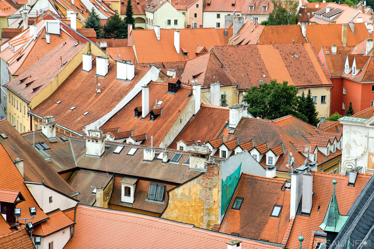 Red roofs in Cheb