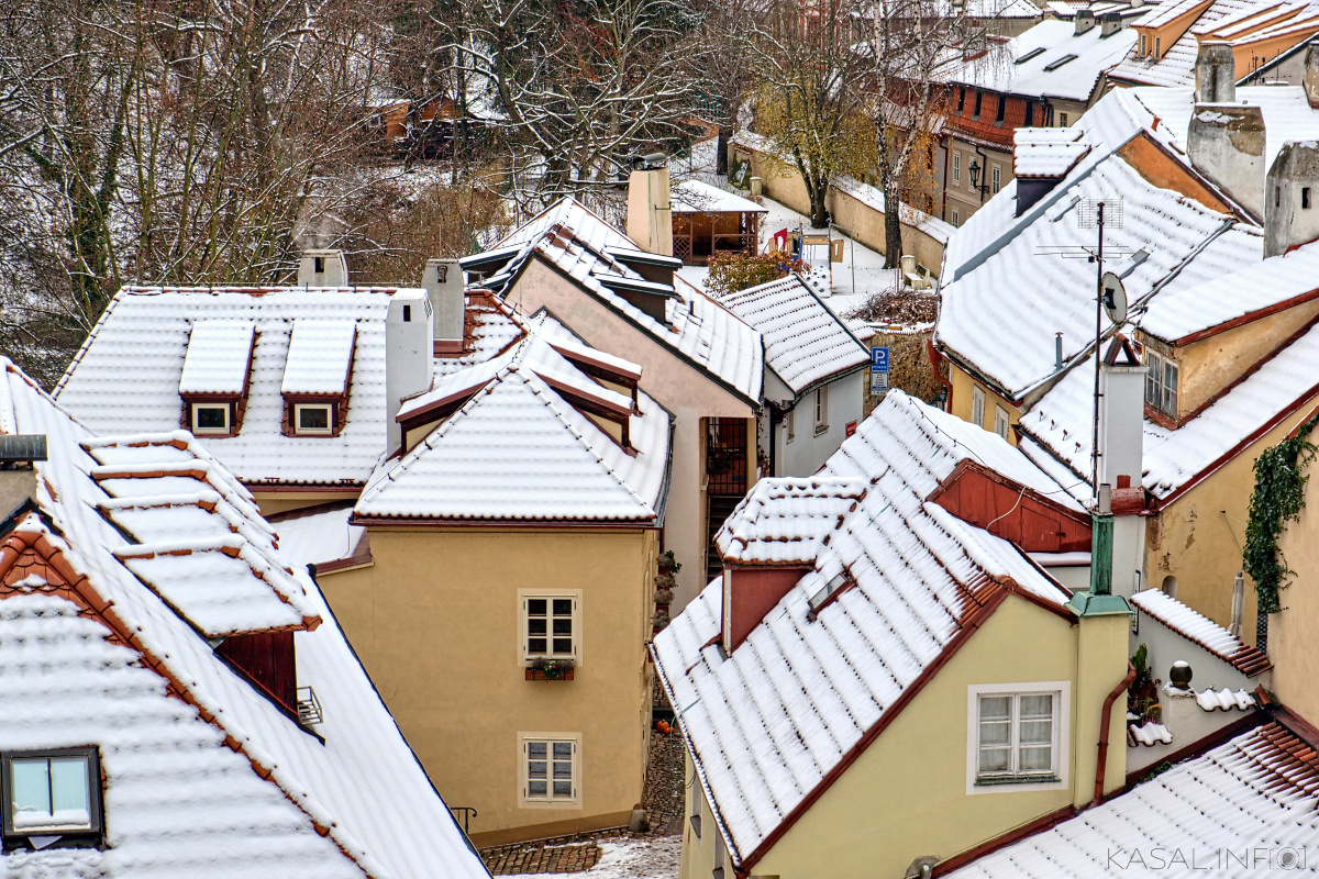 Another snowy roofs of Prague