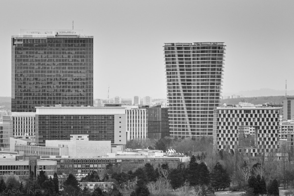 Modern Prague panorama